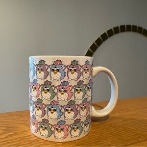 Hasbro Furby 90s Y2K Retro Ceramic Coffee Mug Iridescent White 20 OZ